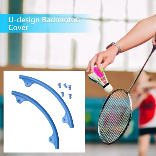 Badminton racket protector U-shaped front frame sleeve 2 pcs 2