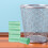 Mini Garbage Can for Bedroom Office with 150 Plastic Trash 4