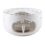 Ceramic teapot warmer with candle tray white 3