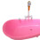 Miniature Dollhouse Bathtub Set 1:6 Scale Pink Bathroom 8