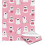 Halloween ghost flannel throw blanket pink 50" x 60" 2