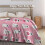 Halloween ghost flannel throw blanket pink 50" x 60" 4