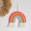 Tapestry Pendant Wall Hanging Hand Woven Rainbow 1 Pc 6
