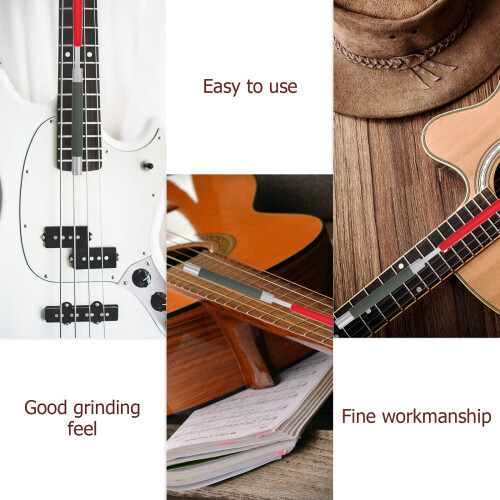Guitar fret polishing tool red replaceable file 2