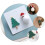 Santa Tree Pearl Earrings Holiday Party Set 2