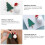 Santa Tree Pearl Earrings Holiday Party Set 4