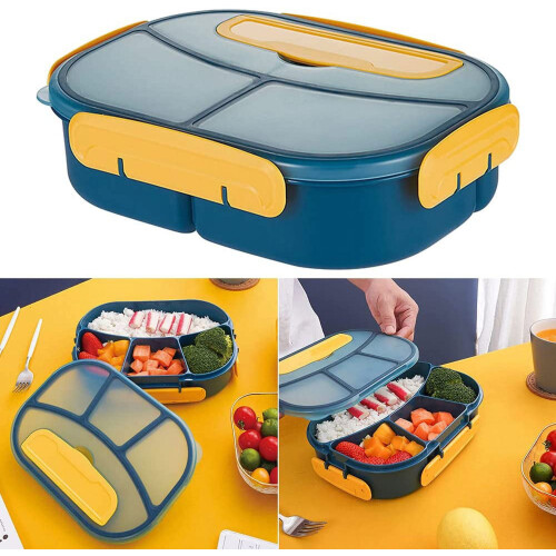 Kiddopark bento box plastic lunch container 3-compartment 2