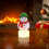 Christmas LED night light ornament Santa snowman 4