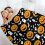 Halloween flannel throw blanket ghost skeleton pumpkin 4