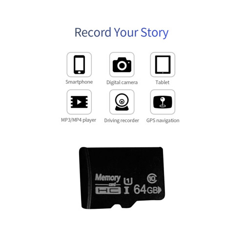 Htovila microSD card 64GB UHS-I 1