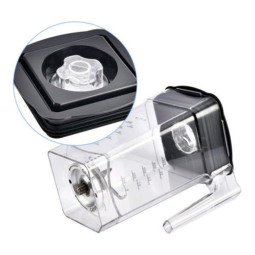 Square Blender Cup Lid Plastic Easy-Clean 1pc 2