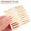 Gold Side Hair Combs for Brides 4pcs 4