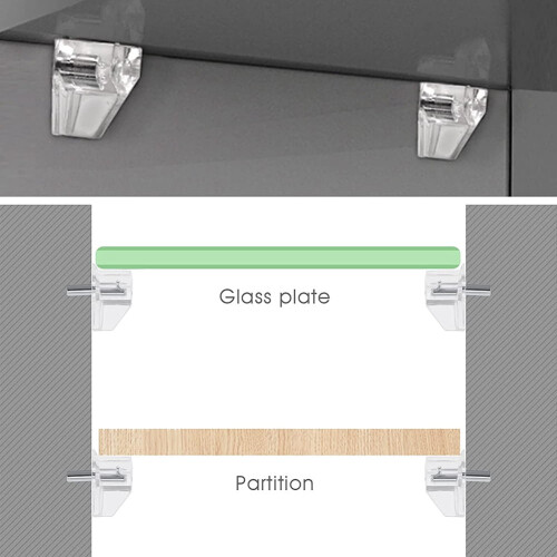 Shelf Pins Clear 3 mm 20 Pieces 2
