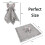 Elephant Security Blanket Soft Baby Lovey Grey 5
