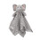 Elephant Security Blanket Soft Baby Lovey Grey 7