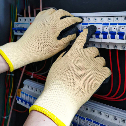 Rubber Electrical Gloves 400V Insulated Stretch 1