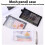 Transparent mesh pencil case zippered large capacity 3