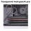 Transparent mesh pencil case zippered large capacity 6