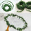 Green leaf wire garland artificial 7.5m 4