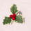 Artificial Holly Berry Picks with Green Leaves 10pcs 3