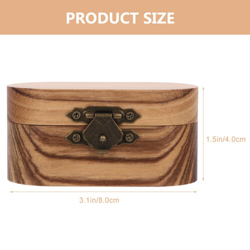 Wooden Guitar Pick Box Storage Organizer Case 1