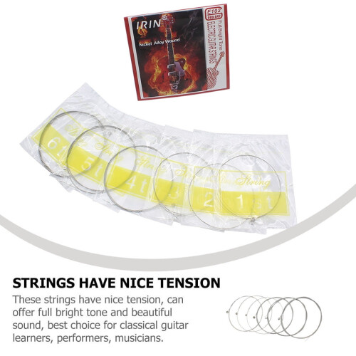 Electric Guitar Strings Stainless Steel 6 pcs 2