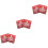 Christmas Snowflake Tissue Napkins Red 120 Pcs 4