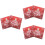 Christmas Snowflake Tissue Napkins Red 120 Pcs 2