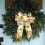 Christmas Bow Decoration Gold Painted 20cm 5
