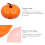 Pumpkin-shaped plastic storage box orange 1 pc 4