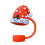 Christmas bird silicone straw sleeve 10mm 5