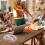 Pumpkin-shaped plastic storage box orange 1 pc 5