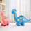 Kiddopark lyserød plys dinosaurlegetøj 35 cm 5