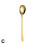 Gold Stainless Steel Fork Spoon Long Handle 1pc 7