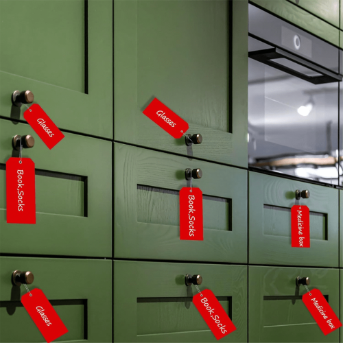 Plastikforsendelsesmærker 4,75 x 2,375 tommer 200 stk. 2