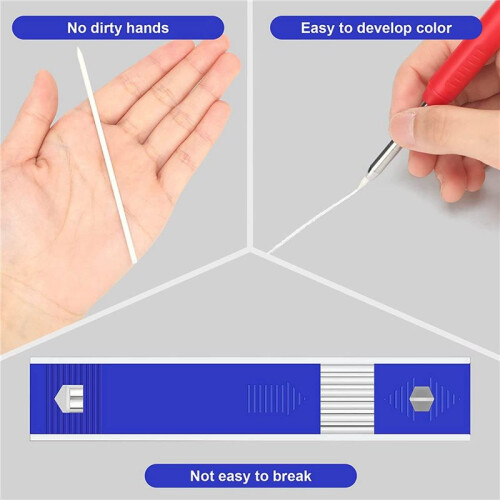 96 Pieces Carpenter Pencil Lead Refills 2.8 mm White, Solid Mechanical Carpenters Pencils Refill Replacement 1