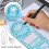 Geometric ruler drawing template for school office with 4