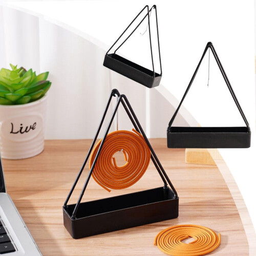 Plastic Green Triangle Mosquito Coil Rack 1pc 2