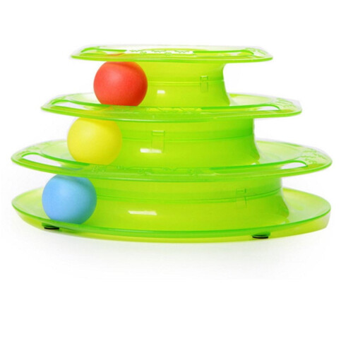 Interactive Play Circle Track Toy with Moving Ball for Cats 2