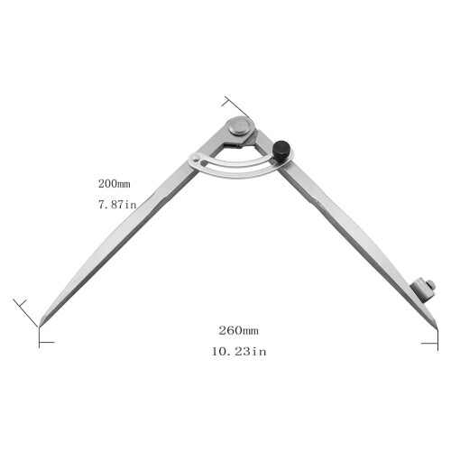 8 Inch Precision Wing Divider Compass with Pencil Holder 1