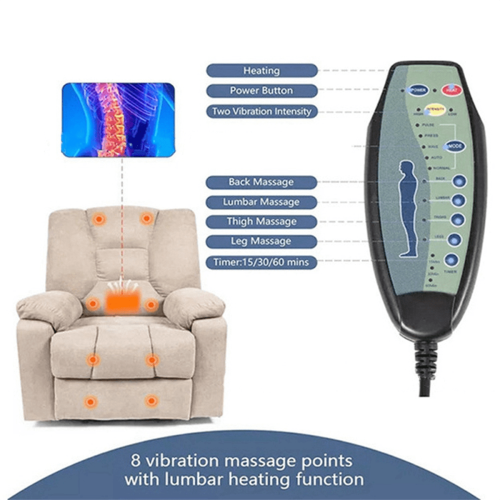Massage Motor with Heating Function for Chairs and Sofas 2