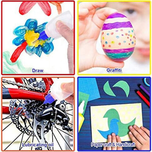 Glue Bottle with Needle Tip 30 mL 12 Pcs 2