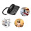 Portable Corded Telephone with Mechanical Lock and 6