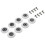 Shower Door Roller Wheel 25mm Diameter 8 Pack 7