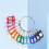 Portable Metal Ring Key Organizer with 90 Spring Hooks & Key Tags with Ring and Label Window 2