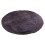 Fluffy Round Rug Colorful 120cm Solid Color 6