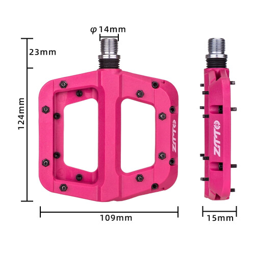 Mountain Bike Platform Pedals Flat 9/16 Inch 1