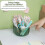 Storage Case for Makeup Brushes Plastic Rotatable 6-Grid 5