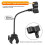 3X Supporto per Microfono, Braccio Versatile per Microfono per Treppiede da Scrivania, Supporto per Microfono A Collo D'Oca con Supporto per Microfono 3