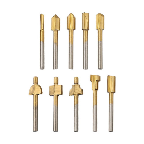 HSS router bits for rotary tools 1/8 inch shank 10 pcs 2